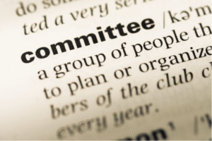 Paper with "Committee" in bold